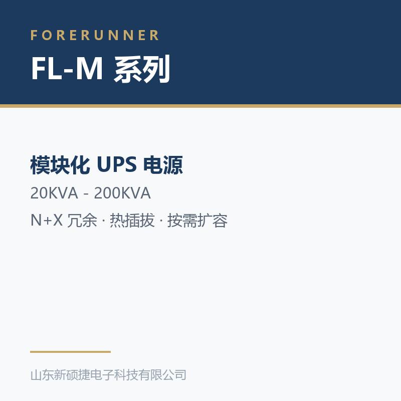 FL-M 系列模块化 UPS(淄博淄川区UPS电源)